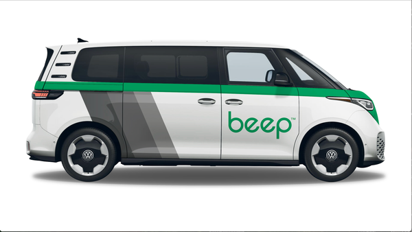 Freebee cars used inside the service area