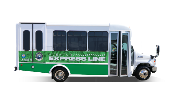 Aventura Express - Green Route vehicles